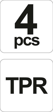 Kostki do wygładzania spoin szpachelka do silikonu zestaw 4 szt. YATO