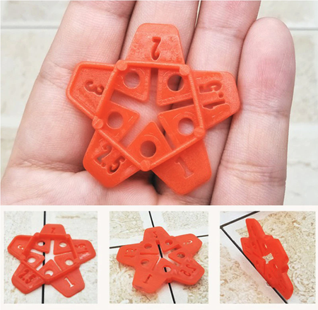 Uniwersalne krzyżyki gwiazdki dystansowe 50 szt. SILVER