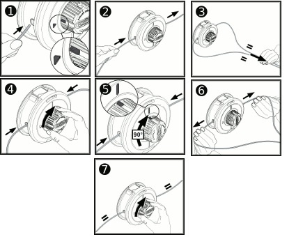 Głowica żyłkowa do kosy spalinowej Easy Load Żółta NAC DEMON