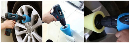 Gąbka polerska stożek do polerowania felg (komplet 3 sztuki) FALON-TECH