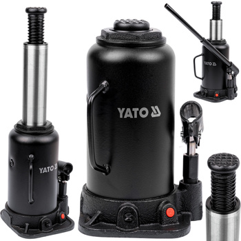 Podnośnik hydrauliczny słupkowy butelkowy samochodowy lewarek 20T YT-17007 YATO