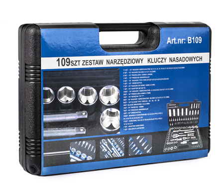 Zestaw narzędziowy klucze nasadowe bity torx 108 szt SILVER
