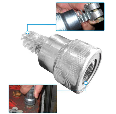 Szczotka druciana do czyszczenia z rdzy klem klema i zacisków akumulatora MAR-POL