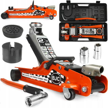 Podnośnik samochodowy niskoprofilowy lewarek żaba walizka 2,5 T BJC