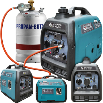 Agregat generator prądotwórczy benzynowo-gazowy inwerterowy typu SINUS KS3100iG S  Könner & Söhnen KS