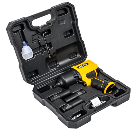 Klucz pneumatyczny udarowy do kół 1/2" 1450Nm + nasadki JCB