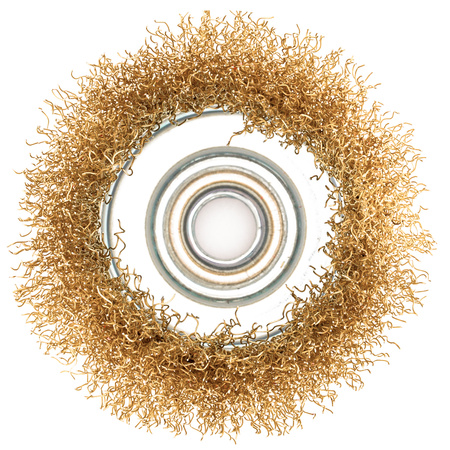 Szczotka druciana doczołowa drut mosiądz M14 75 mm FALON-TECH