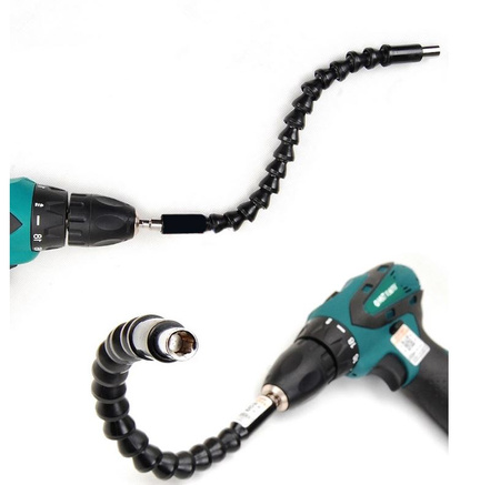 Przedłużka elastyczna do bitów wkrętarki 1/4" 30 cm GEKO