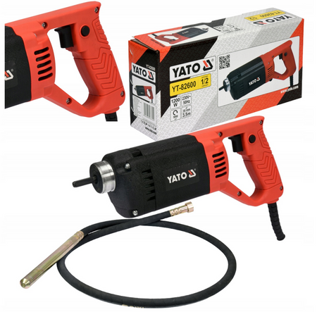 Wibrator zagęszczarka do betonu 1200W + buława 3m YATO