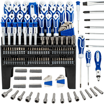 Zestaw śrubokrętów wkrętaków bity klucze nasadki imbusy torx z magnesem 122el FALON-TECH