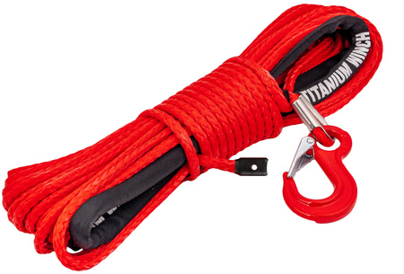 Lina syntetyczna syntetyk do wyciągarki wciągarki hak kausza 12mm 24m 4X4 off road TITANIUM WINCH