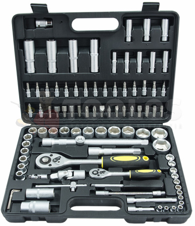 Zestaw Klucze Nasadowe 94el + Bity Torx Hex SPLINE 40el YATO