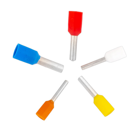 Tulejki do zakańczania przewodów izolowane 500szt. Falon-Tech