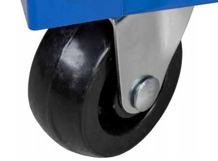 Szafka wózek zestaw warsztatowy narzędziowy skrętne koła 3 półki + haczyki SILVER