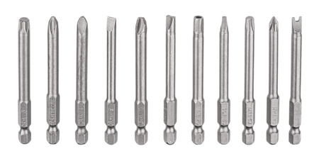 Bity do wkrętarki zestaw bitów 75mm + uchwyt 50el do wiertarki w walizce FALON-TECH