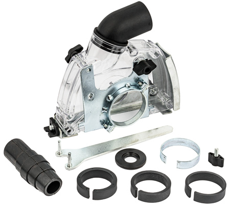 Osłona przeciwpyłowa odsysająca do szlifierki bruzdownica 115-125 mm SILVER