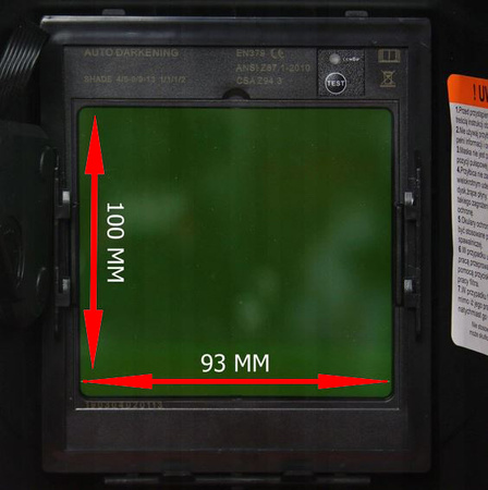 Maska spawalnicza przyłbica samościemniająca F2 QUICK GLASS MAR-POL