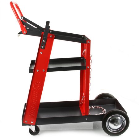 Wózek spawalniczy do spawarek z półką miejscem na butlę 3 półki MAR-POL