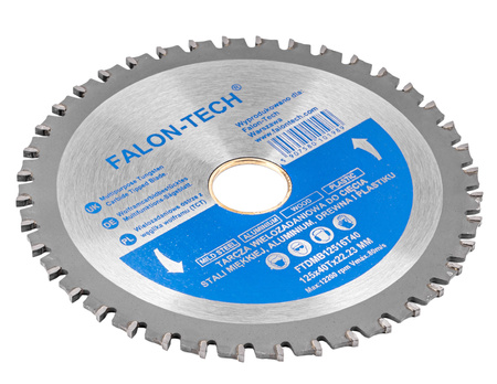 Tarcza tnąca wielozadaniowa 125x22,2 T40 + adaptery FALON-TECH