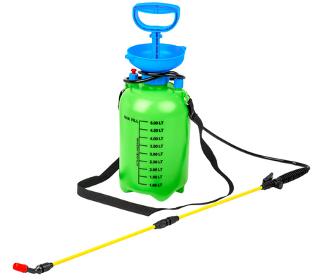 Opryskiwacz ciśnieniowy rozpylacz ogrodowy ręczny 5l sprayer długa lanca FALON-TECH
