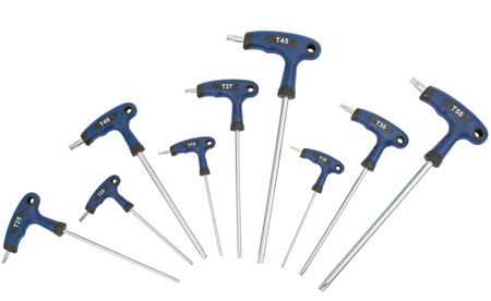 Klucze TORX wkrętaki z otworem TYP T 9 sztuk FALON-TECH