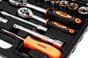 Zestaw narzędziowy klucze płaskooczkowe nasadowe wkrętaki bity 1/4" 3/8" 82el ISMA