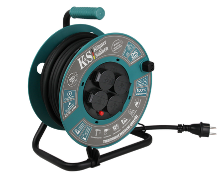 Przedłużacz bębnowy 25 m 4 gniazda KS CR-25M Könner&Söhnen KS