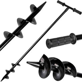 Świder ręczny wiertło do gleby ziemi gruntu słupków sadzenia drzew 100 mm FALON-TECH