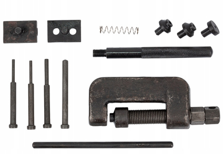 Nitownica zakuwarka do łańcuchów motocyklowych rowerowych rozrządu GEKO