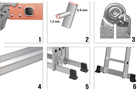 Drabina wielofunkcyjna 4x3 YATO