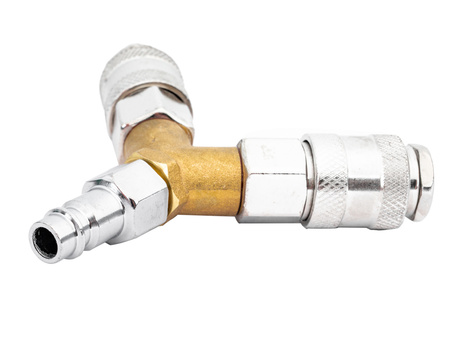 Rozgałęźnik trójnik pneumatyczny do kompresora szybkozłączka typ Y 1/4" FALON-TECH