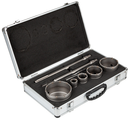 Zestaw otwornic do betonu SDS Max Plus 9 szt (otwornica) SILVER