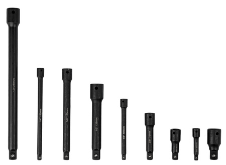 Zestaw przedłużek 1/2" 3/8" 1/4" 9szt. FALON TECH