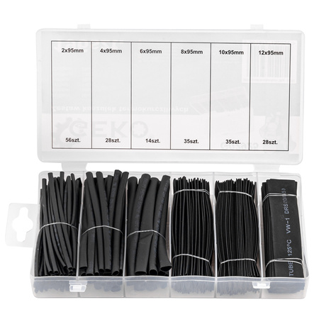 Zestaw koszulek rurki termokurczliwe 196szt FALON-TECH