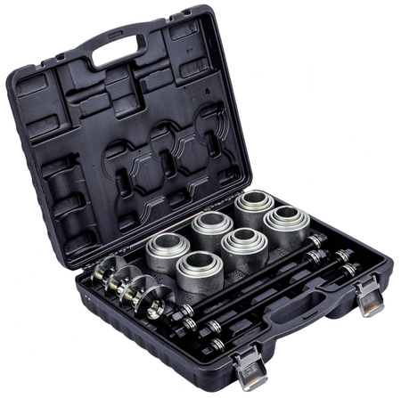 Zestaw ściagaczy ściągacz tulei wahacza łożysk sworzni adaptery 28el JCB