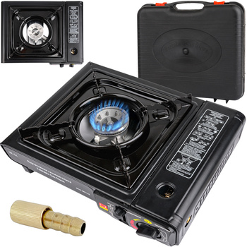 Gazowa kuchenka turystyczna polowa jednopalnikowa 2,5 kW kartusze GEKO