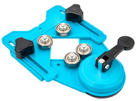 Prowadnica przyssawka przymiar szablon do otwornic wiertła glazury FALON-TECH