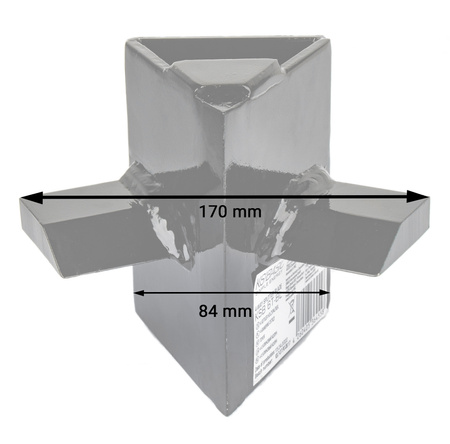 Klin czteroramienny do łuparki rębaka krzyżowy KS