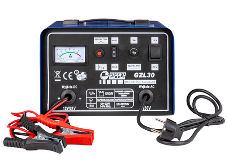 Prostownik z Funkcją Szybkiego Ładowania GZL-30 30A 12V/24V MAR-POL