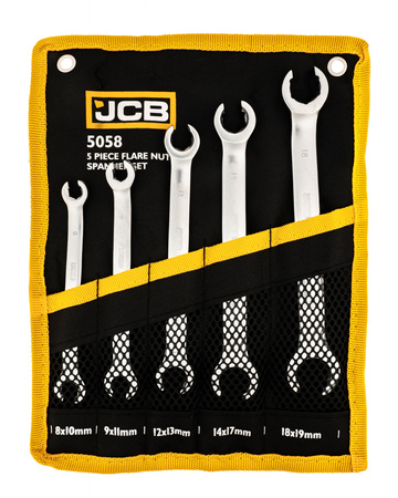 Klucze otwarte oczkowe zestaw do przewodów hamulcowych CR-V 5el 8-19mm JCB