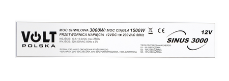 Przetwornica prądu napięcia sinus 12V 230V 3000W VOLT POLSKA