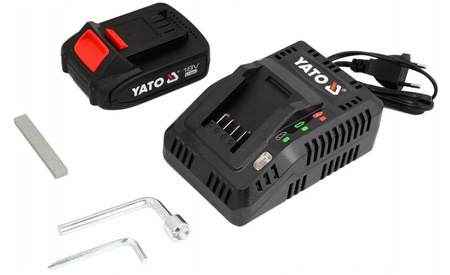 Sekator akumulatorowy kowadełkowy nożyce ogrodowe elektryczne 30mm 2Ah YATO