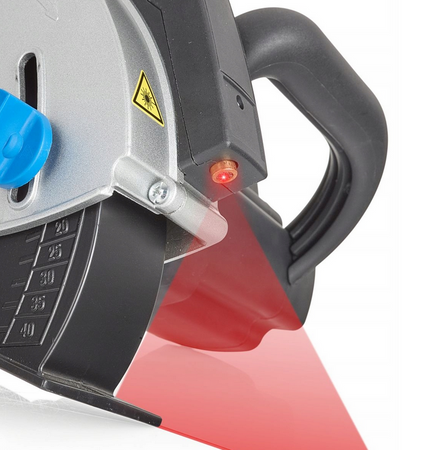 Elektryczna bruzdownica do betonu ze wskaźnikiem laserem 2 tarcze 1700 W GEKO