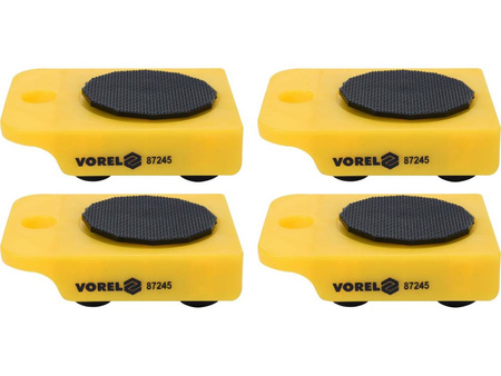 Zestaw rolki do transportu przesuwania mebli 150kg 5el YATO