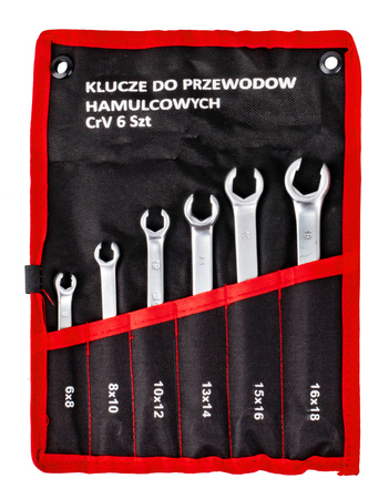 Klucze półotwarte do przewodów hamulcowych 6el 6-18 mm MAR-POL