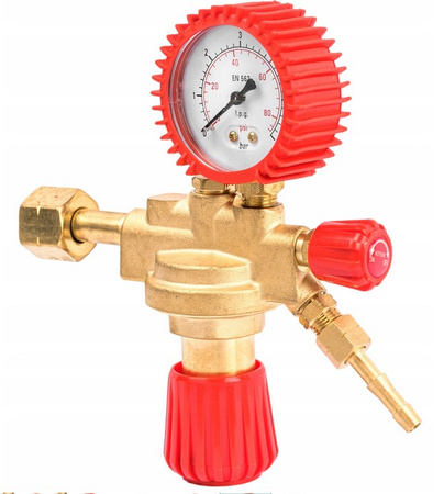 Reduktor butlowy gazowy propan butan lpg manometr zawór do butli 25 bar FALON-TECH