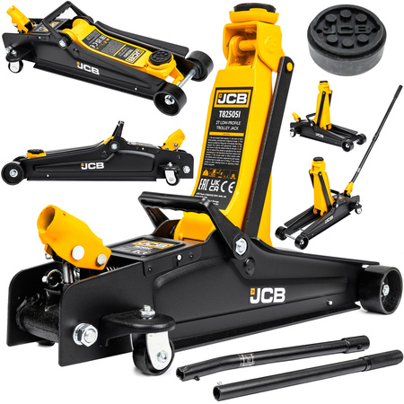 Podnośnik samochodowy żaba hydrauliczny niskoprofilowy lewarek 2 tony JCB