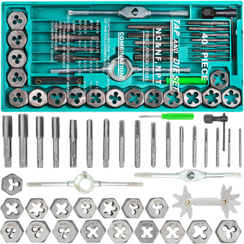 Zestaw narzynki gwintowniki kalibrowniki 40 sztuk FALON-TECH