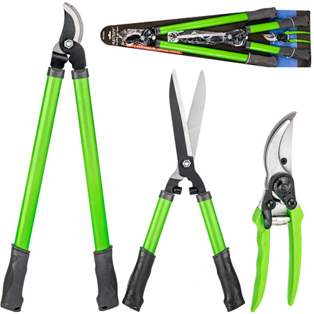 Zestaw 2x sekator nożycowy ogrodniczy nożyce do gałęzi i krzaków