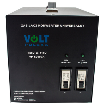 Konwerter reduktor napięcia 5000W (230V/110V) VOLT POLSKA